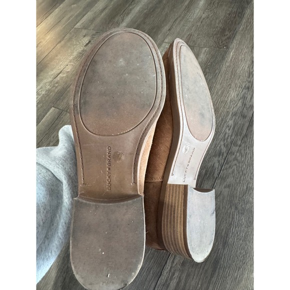 Lucky Brand Suede Leather Ankle Boots Pelerton Size 8.5 - Picture 9 of 9